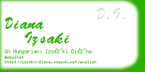 diana izsaki business card